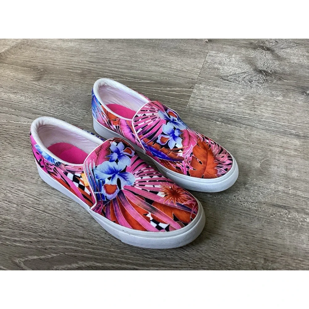 Nike Women's Court Royale Leser Floral Print Slip On Shoes CD7003-600 Size 7